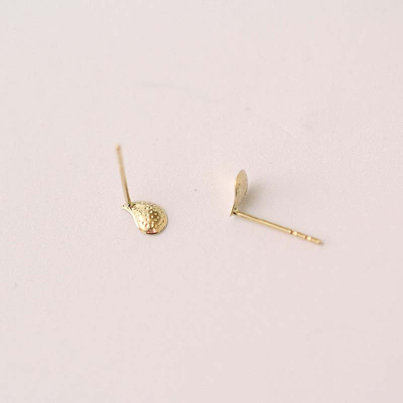 Solid 9K Gold Tear Earrings