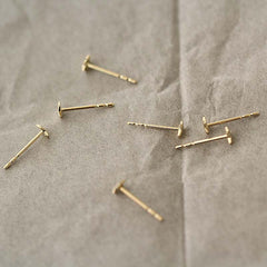 Solid 9K Gold Golden Star Earrings