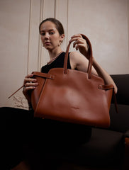 Noeud Voyage Tote Bag - Caramel