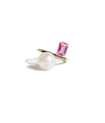 Dancing Melody Pink Topaz Ring