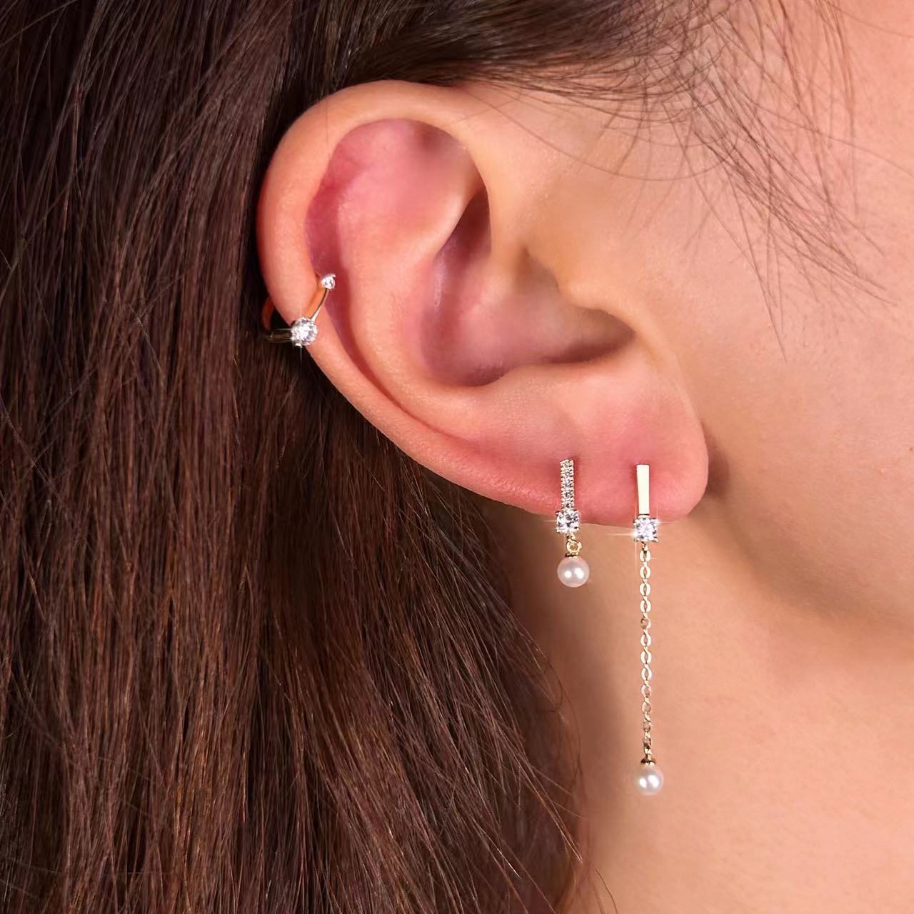 Solid 9K Gold Tear Earrings